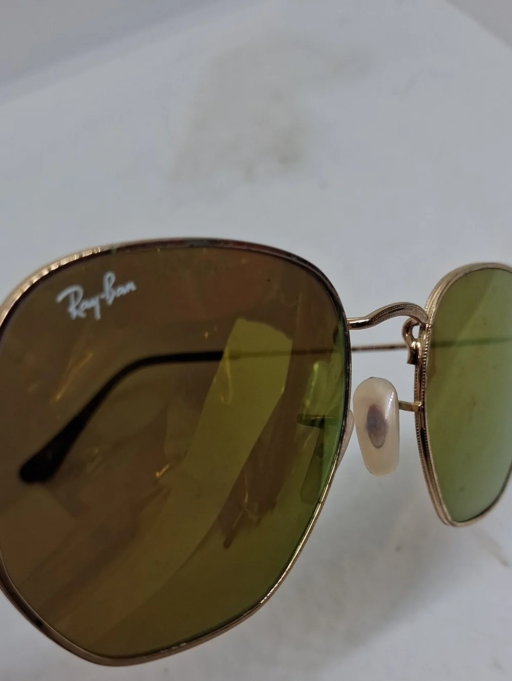 Rayban RB3548 Gold Metal Sunglasses Unisex